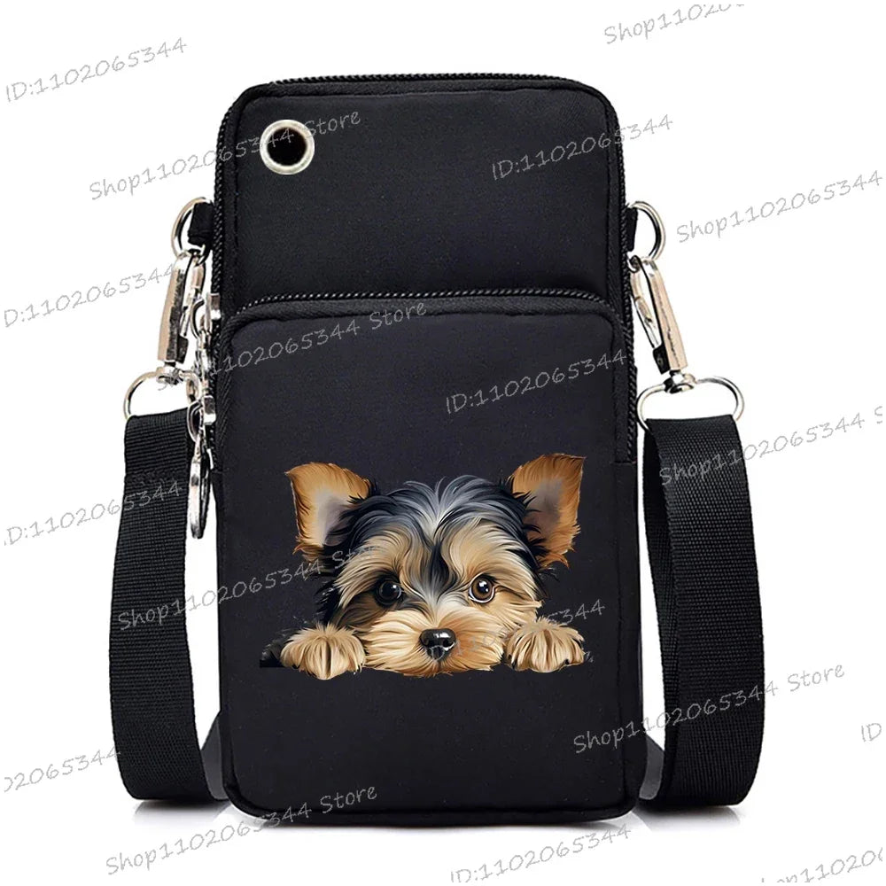 3D Dog Print Mini Bag | Unisex Crossbody & Shoulder Purse Luxegan
