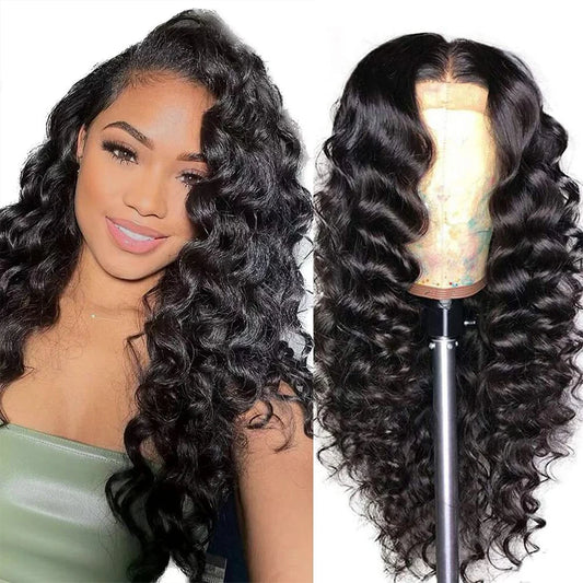 Loose Deep Wave HD Lace Frontal Wig | Pre-Plucked Brazilian Virgin Hair Luxegan