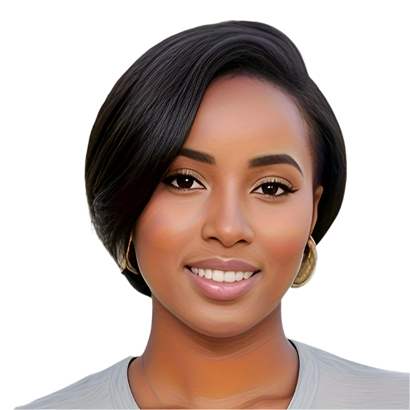 Pixie Cut Bob Wig | 13x4 Lace Front | Human Hair | Remy Hair | Cosplay & Party Wig