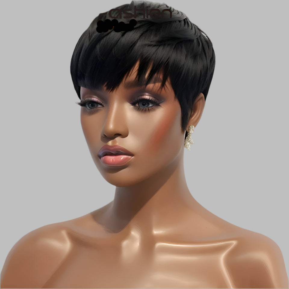 13x4 Kinky Straight Lace Front Wig | Glueless | Brazilian Virgin Hair | Pre-Plucked with Baby Hair