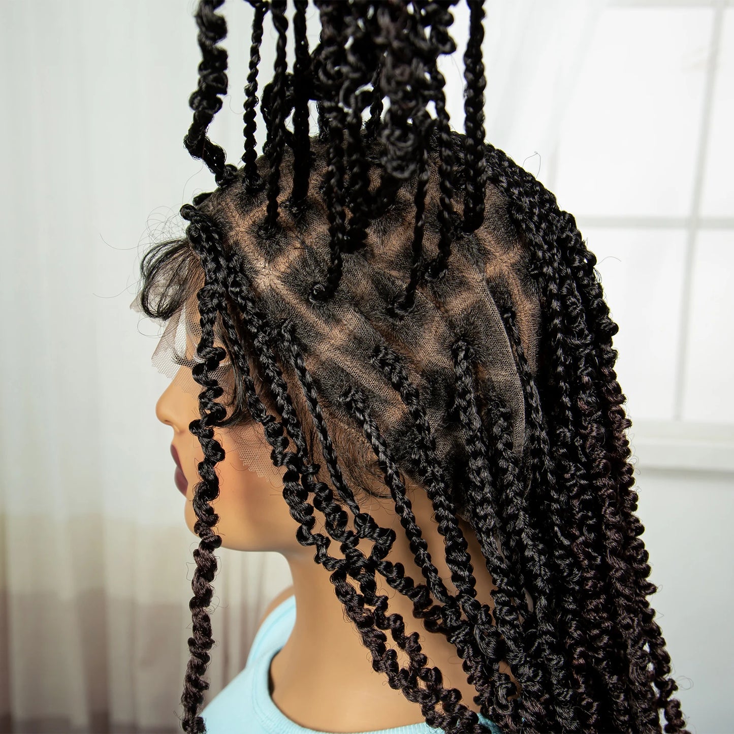 30" Twisted Braids Wig | HD Full Lace | Baby Hair | Long Braids Luxegan