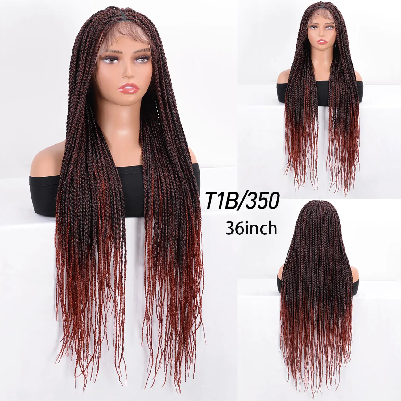 Bohemian Box Braids Full Lace Wig | Knotless | Twist Braids | Synthetic Lace Front