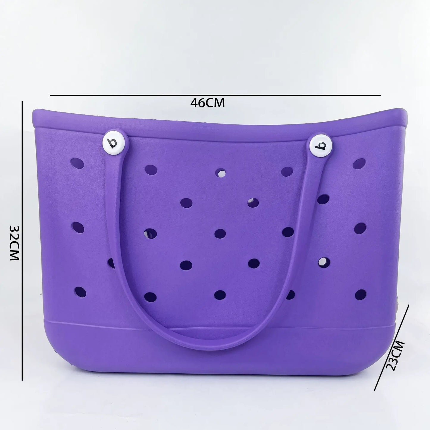Beach EVA Bogg Bag | Rubber Waterproof Travel Tote Bag & Washable Handbag (For Sports, Beach, Market & Pool) Luxegan
