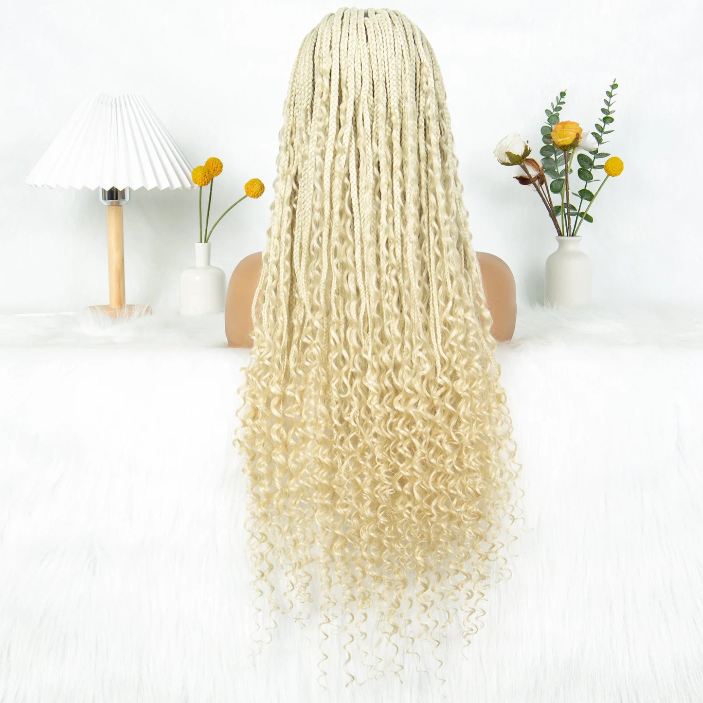 Boho Triangle Knotless Box Braids Wig | Full Lace | Baby Hair | KIMA Synthetic Luxegan