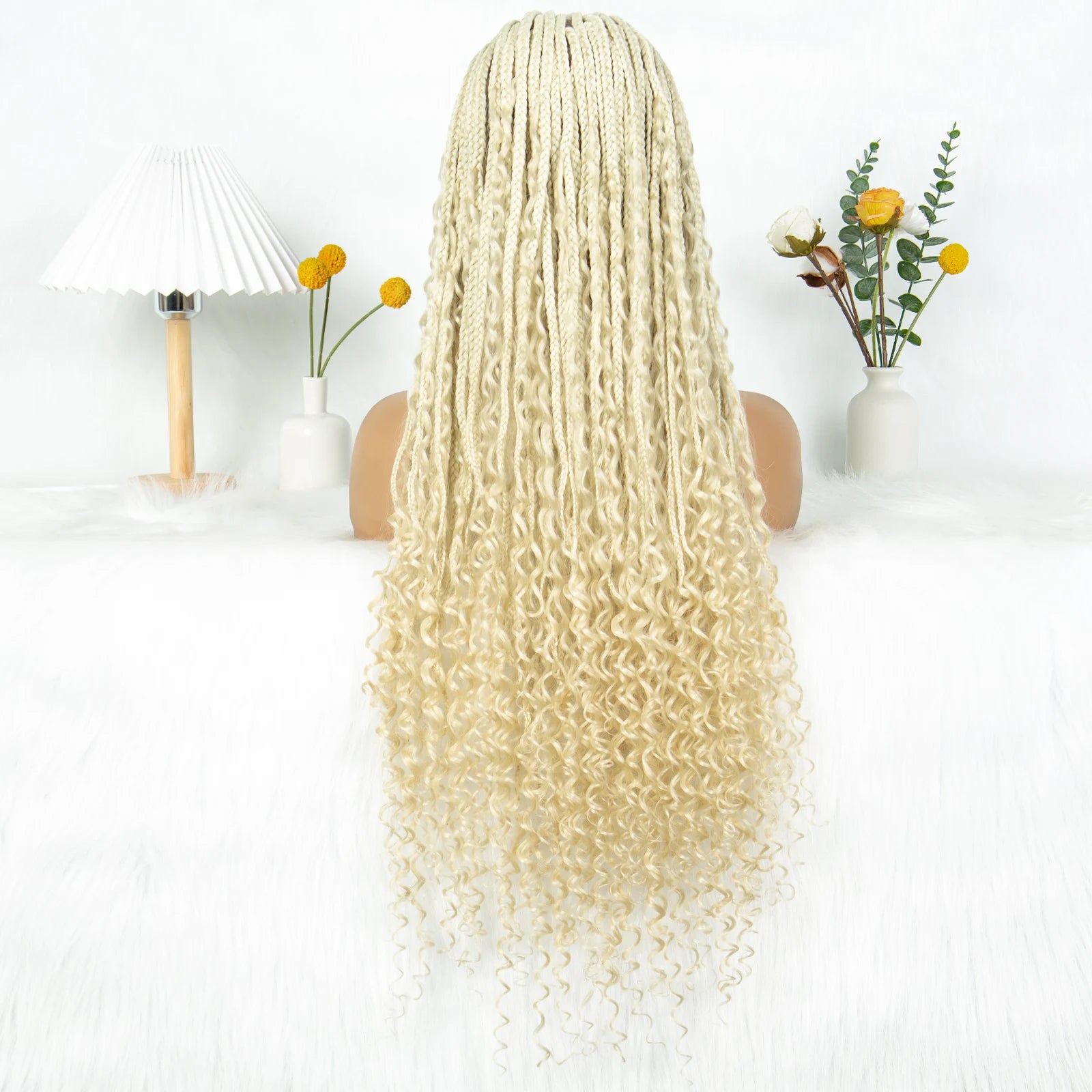 Boho Triangle Knotless Box Braids Wig | Full Lace | Baby Hair | KIMA Synthetic Luxegan
