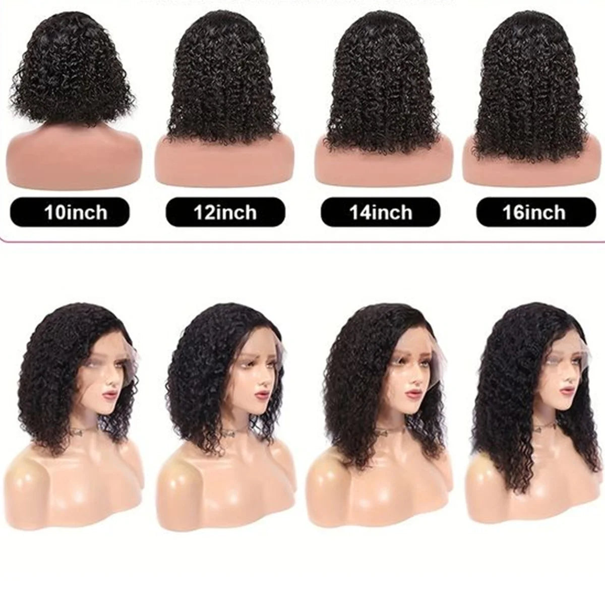 80% Density Deep Wave Bob Wig | 13x4 Lace Front | Pre-Plucked | Brazilian Remy Hair