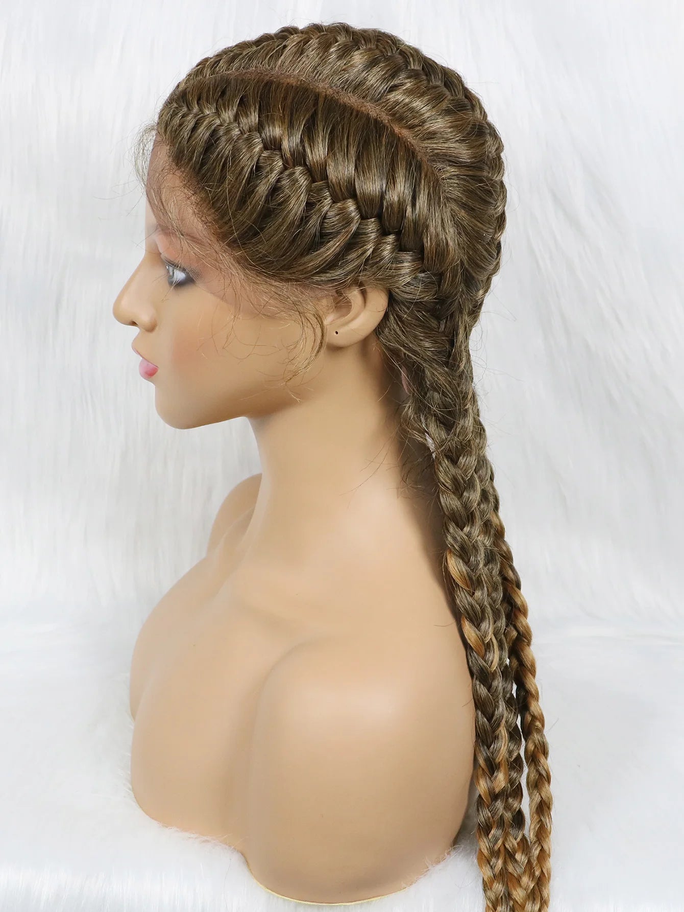 KIMA New Arrival 26" Braided Wig | Lace Front with Baby Hair Luxegan