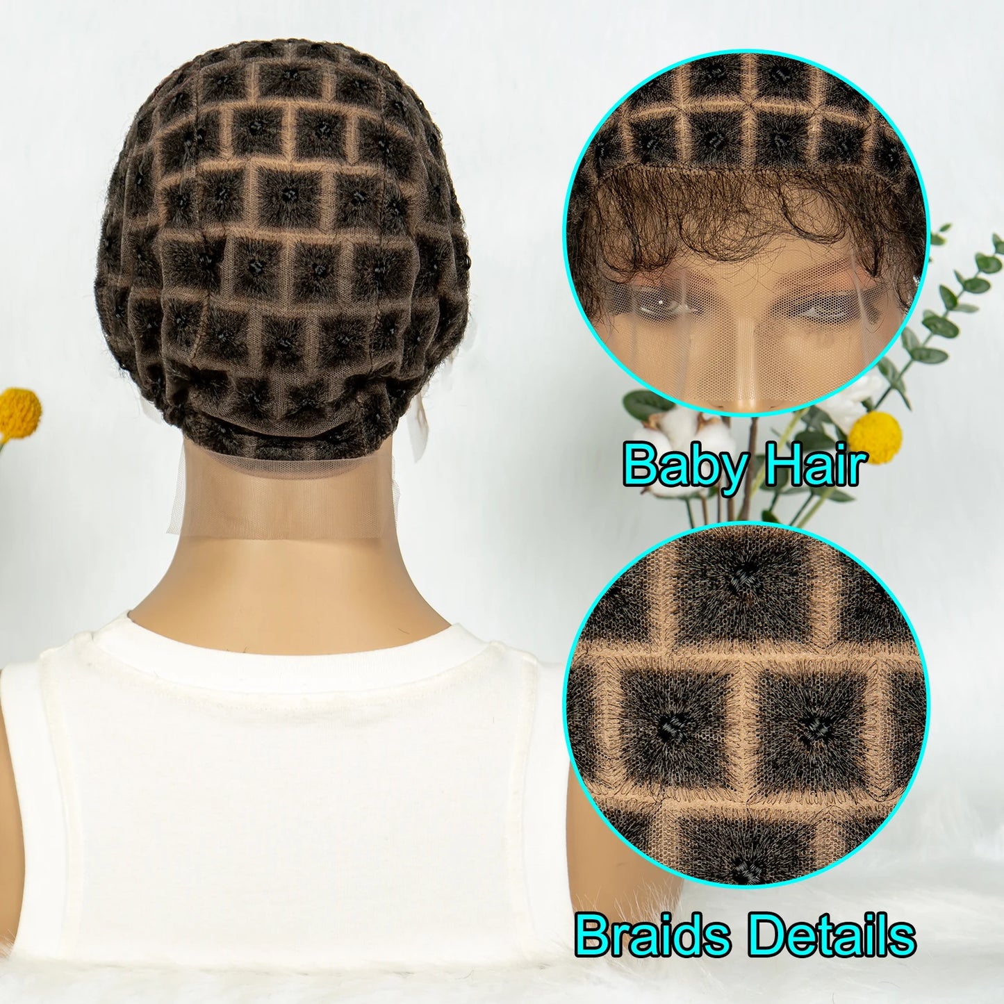 KIMA Braiding Wig Cap | Pre-Parting for Crochet Goddess Braids with Baby Hair Luxegan