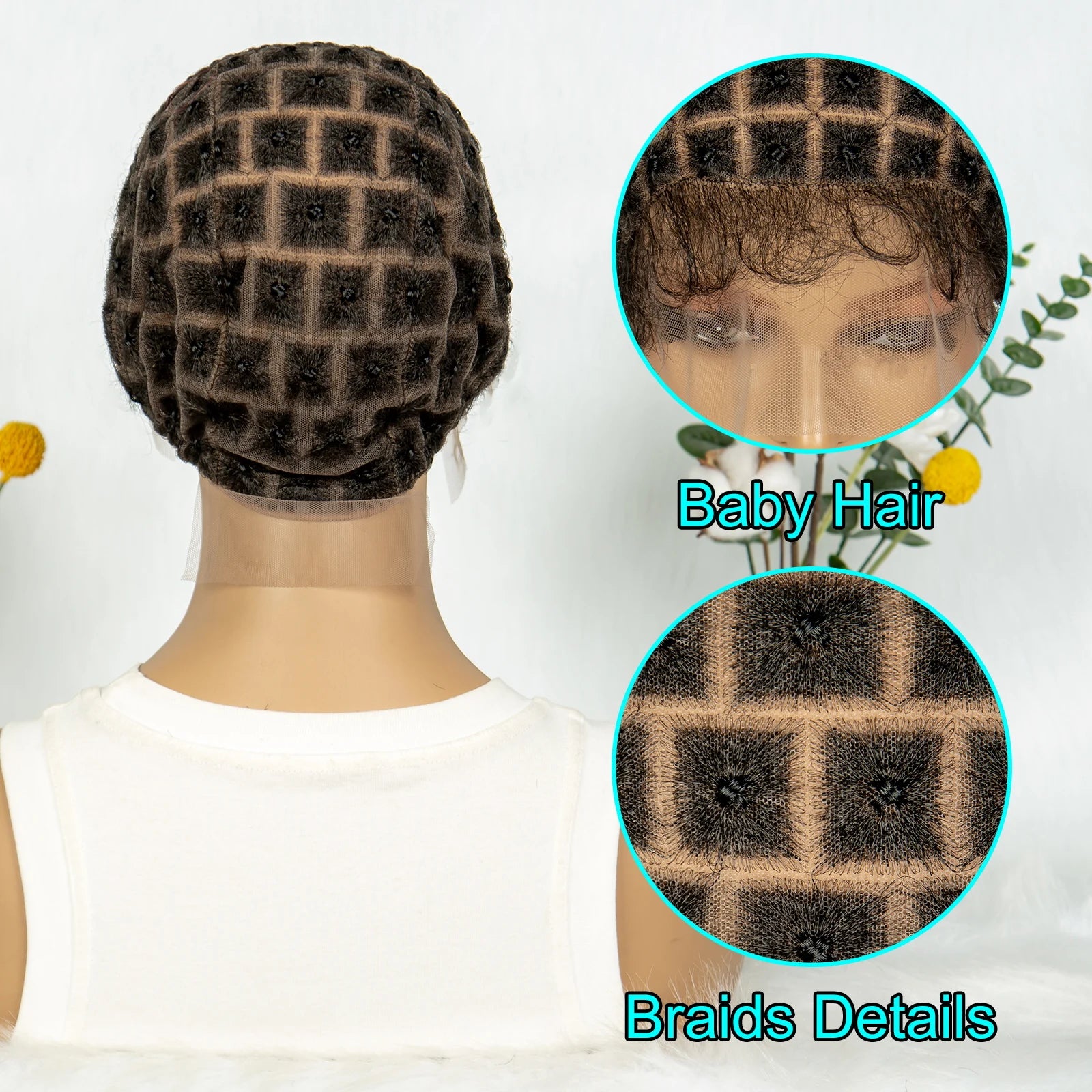 KIMA Braiding Wig Cap | Pre-Parting for Crochet Goddess Braids with Baby Hair Luxegan