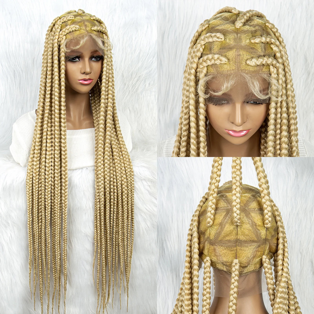 KIMA Colorful Braided Wig | Full Lace | Butterfly Locs & Dreadlocks Options Luxegan