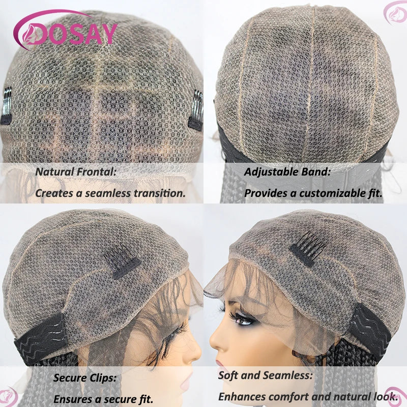 40" Butterfly Locs & Passion Twist Wig | 360 Full Lace | Box Braids | Baby Hair | Synthetic Luxegan