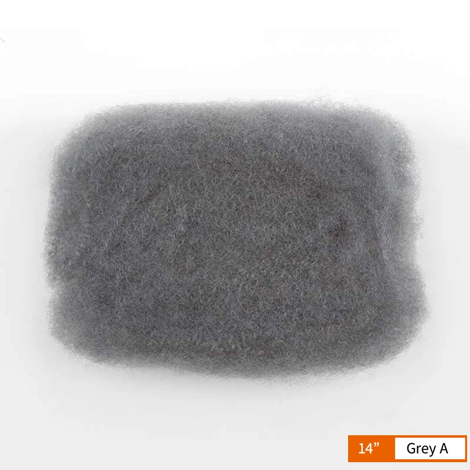 QVR Afro Kinky Bulk Human Hair for Braids & Locs | Virgin Remy Natural Color Extensions Luxegan