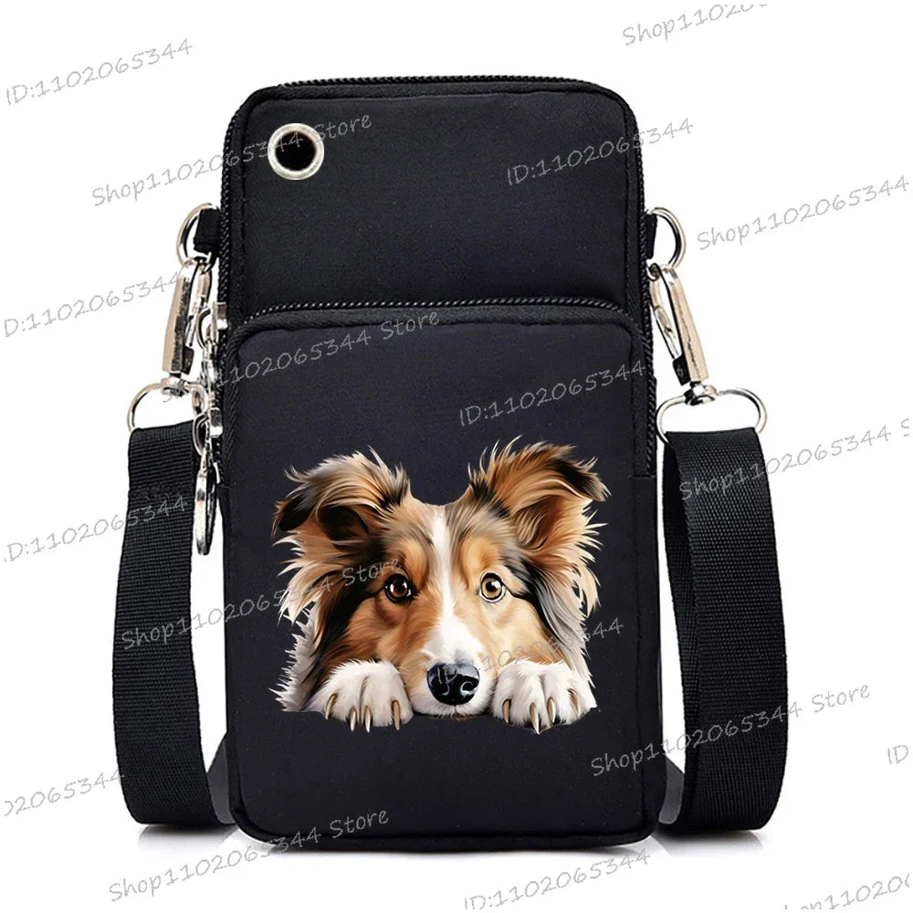 3D Dog Print Mini Bag | Unisex Crossbody & Shoulder Purse Luxegan