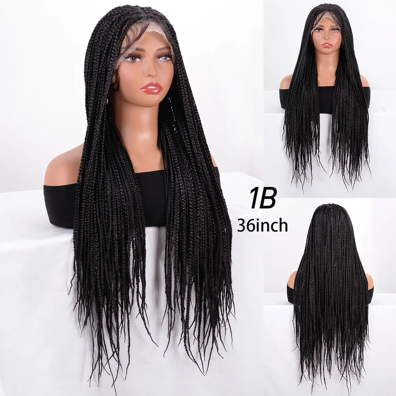Bohemian Box Braids Full Lace Wig | Knotless | Twist Braids | Synthetic Lace Front