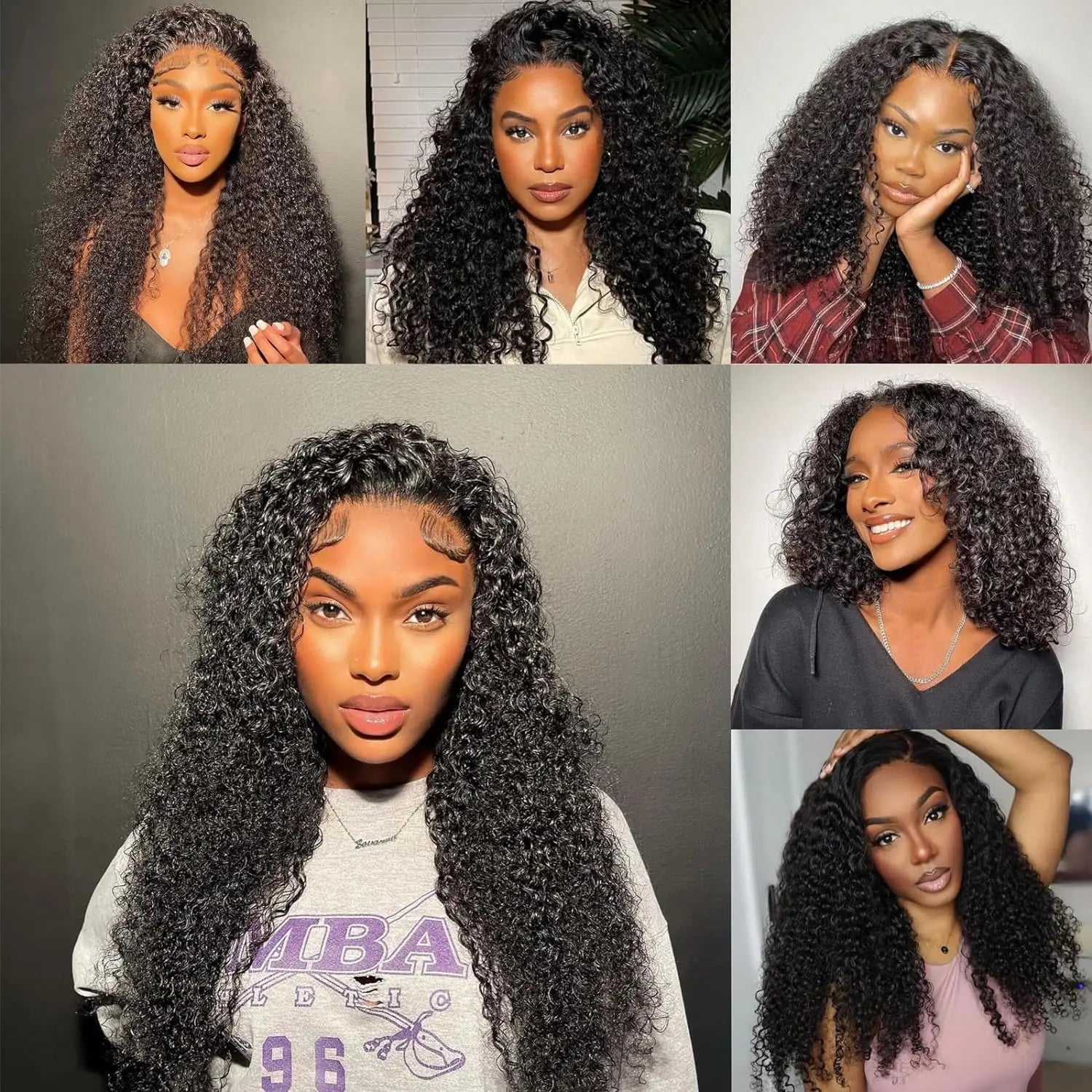Double Drawn Kinky Curly HD Lace Frontal Wig | High Density Human Hair Luxegan
