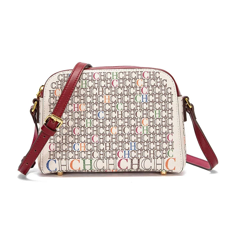 Classic Square Print Shoulder Bag | Soft PVC Designer Handbag Luxegan