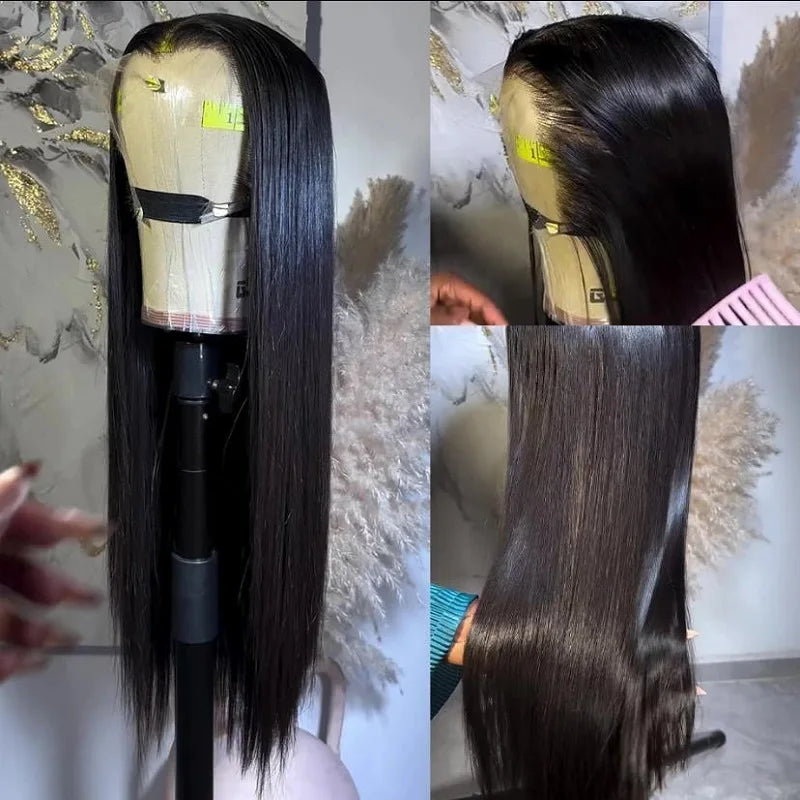 30 Inch Straight HD Lace Frontal Wig | 13x4 Human Hair Remy Wig | Pre-Plucked & Bleached Knots Luxegan