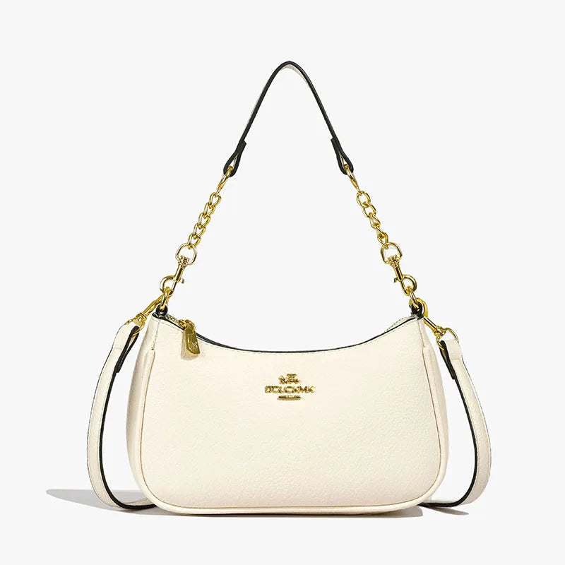 Women’s Luxury Lychee Pattern Crossbody Bag | High-End Soft Leather Underarm Bag | Fashion Casual Dumpling Hobo Tote Luxegan