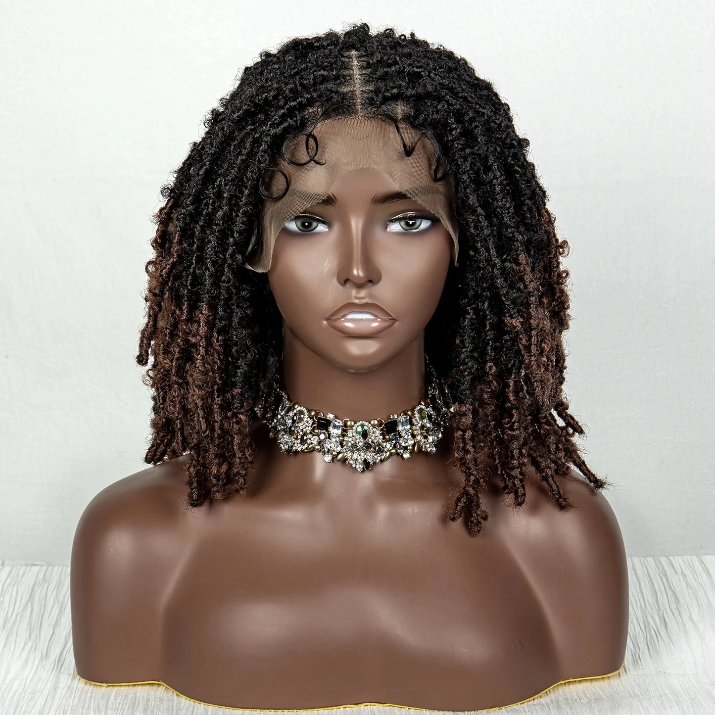 Butterfly Locs Crochet Braids Bob Wig | Lace Front | Dreadlock Style Luxegan
