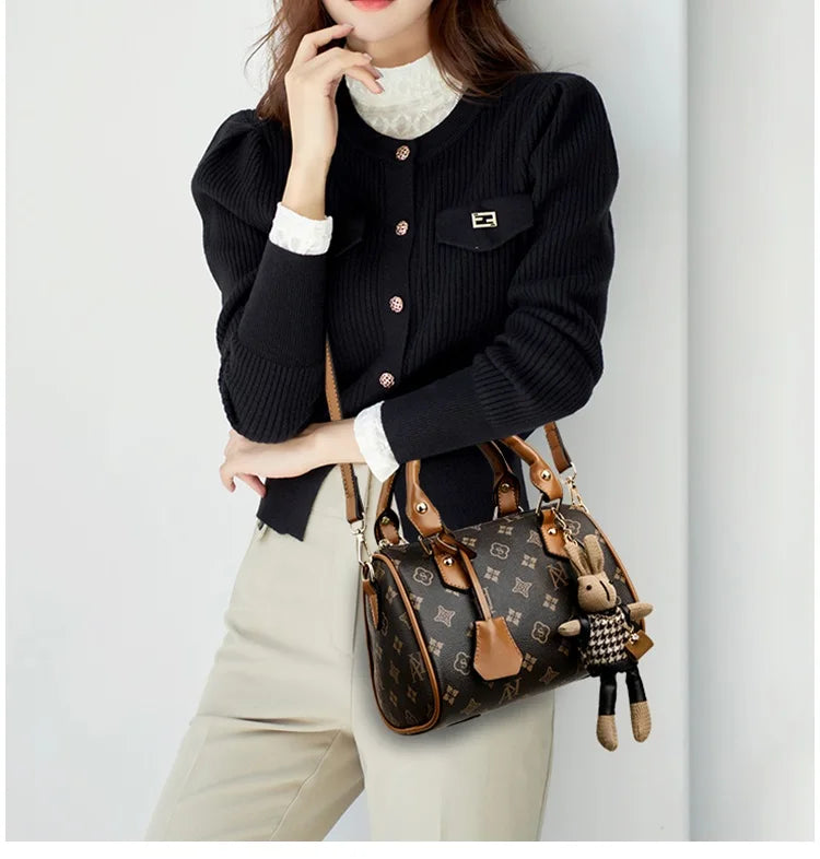 High-End Bags for Women | Fashionable Hand-Held Lock Buckle Bag, Small Square Bag, New Styles & Versatile Luxegan