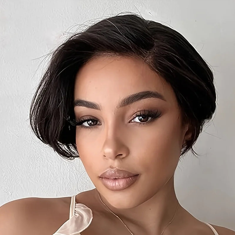 Pixie Cut Human Hair Lace Front Wig | 4x4 HD Closure | Pre-Plucked Luxegan