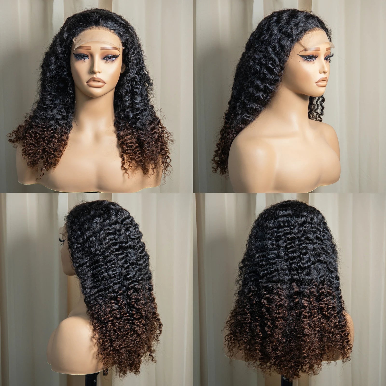 20" Deep Wave Double Drawn HD 5x5 Lace Closure Wig | Burmese Curly Remy Hair | 350% Density Luxegan