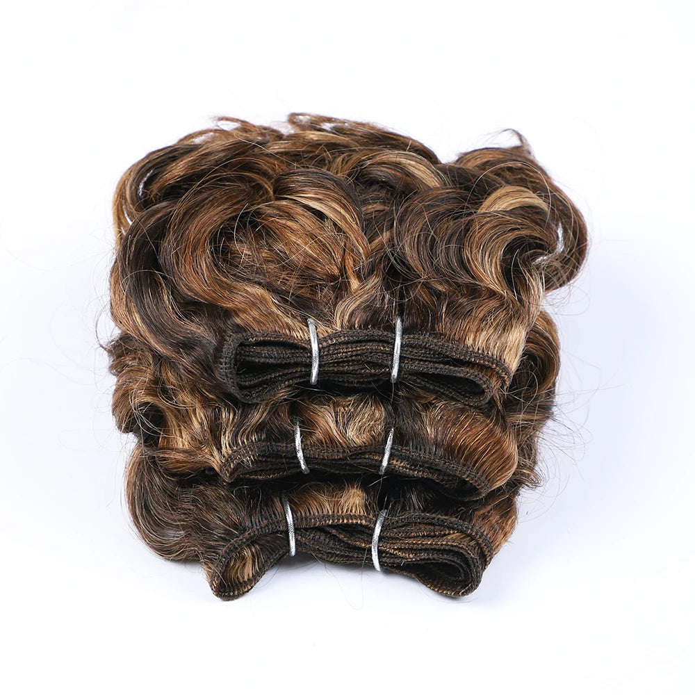 Brazilian Jerry Curly Human Hair Bundles | Natural Romance Curl Remy Weave (100g) Luxegan