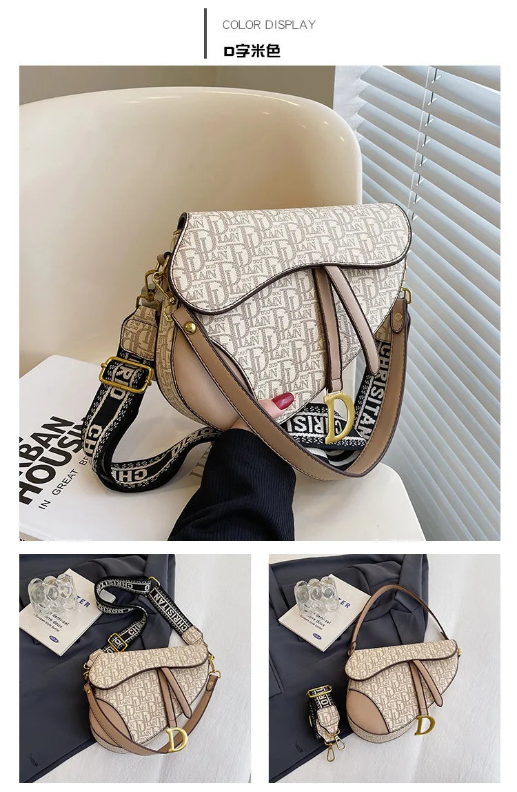 Girls' Hundred Handbag | Crossbody Saddle Bag with Comfortable Strap Luxegan