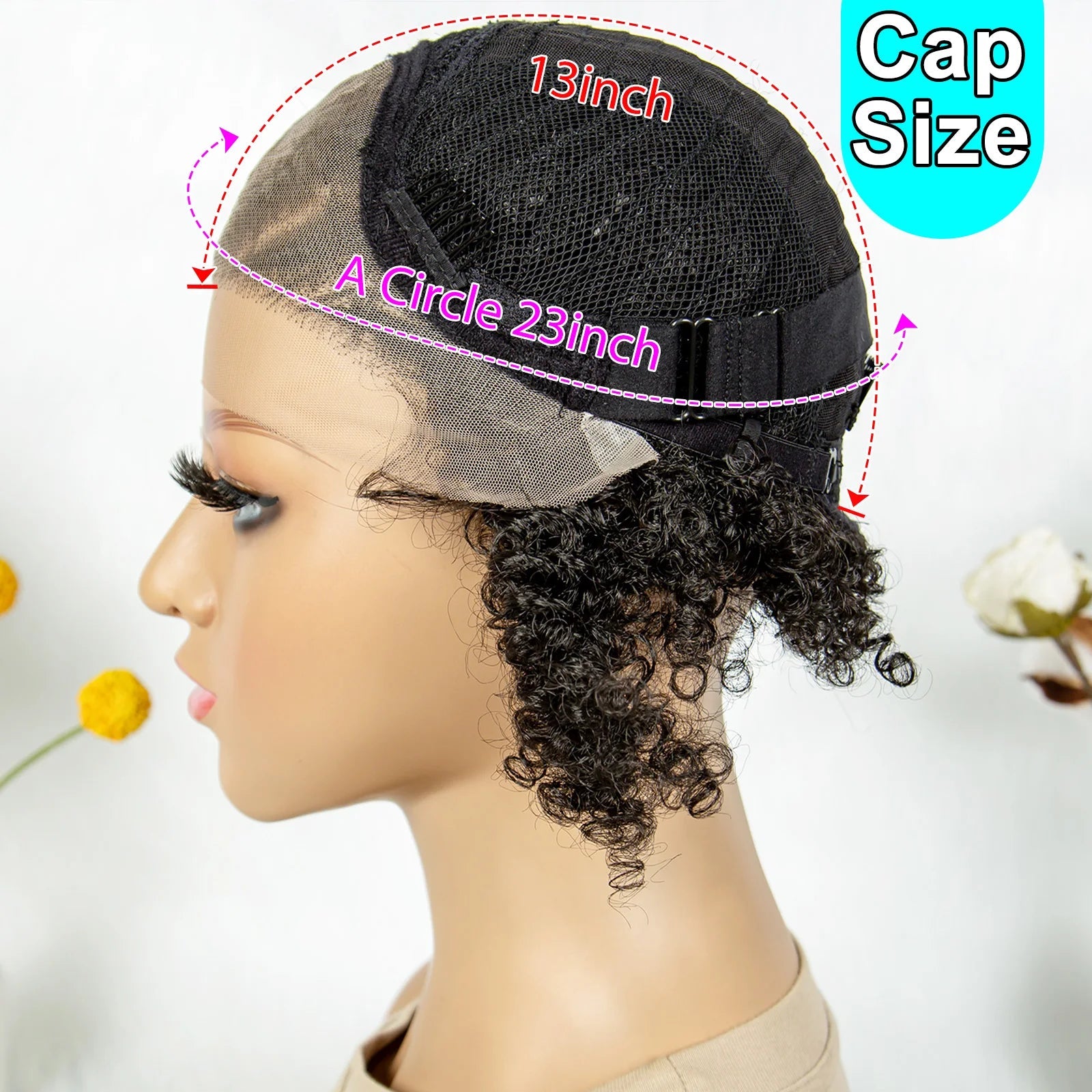 8" Afro Kinky Curly Bob Braided Wig | 13x4 Lace Frontal | Half Cornrows | Synthetic Braids for Black Women Luxegan