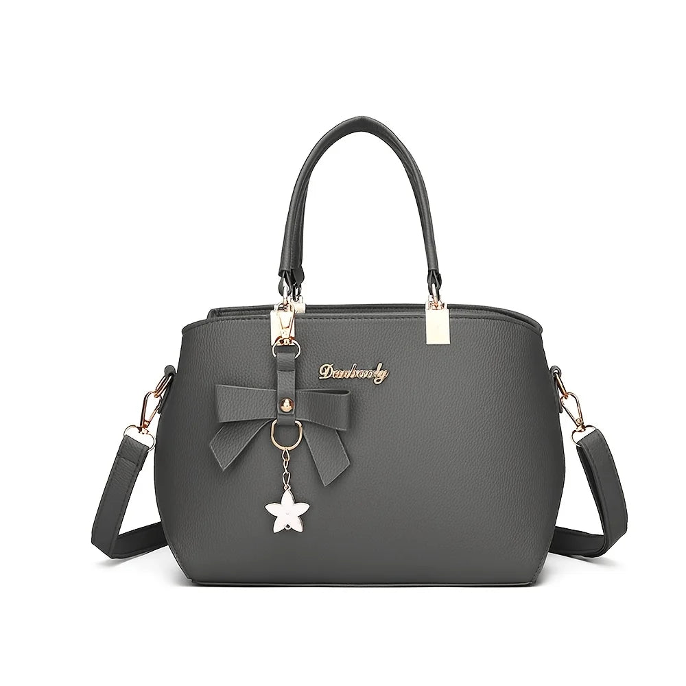 Elegant Shoulder Bag with Bowknot Decoration | Fashion Handbag for Work & Party Luxegan