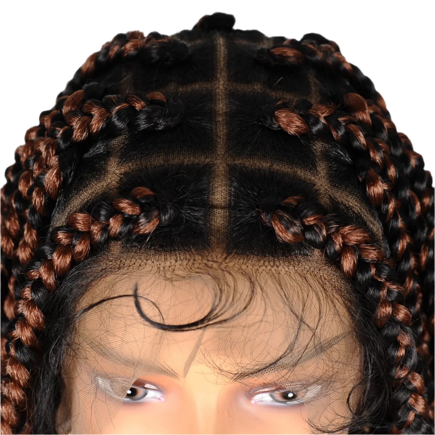 360 Knotless Box Braids Wig | Super Long | Full Lace | Baby Hair | Synthetic Braids | Black Women