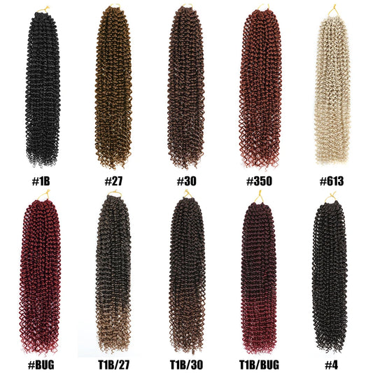 Water Wave Crochet Braiding Hair | Afro Curly Synthetic Braids for Passion Twists & Butterfly Locs - view 2