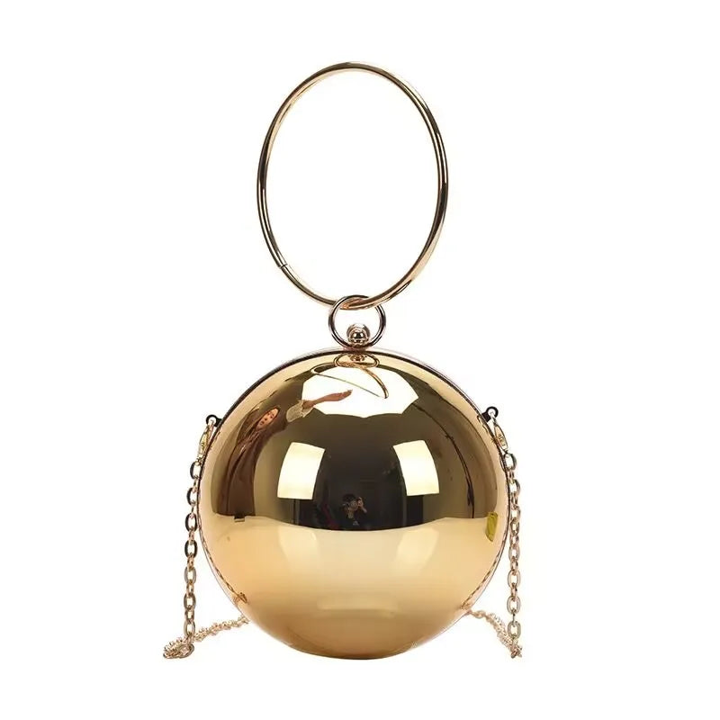 Luxury Women's Round Ball Evening Bag | Fashion Party Clutch & Purse Luxegan