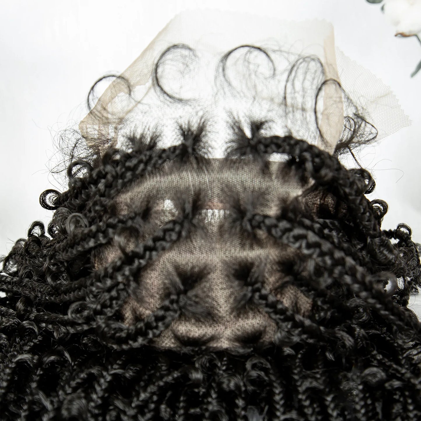 Kima Butterfly Crochet Box Braided Wigs Synthetic Cornrow Full Lace Wig Dreadlocks Wig Crochet For Black Women