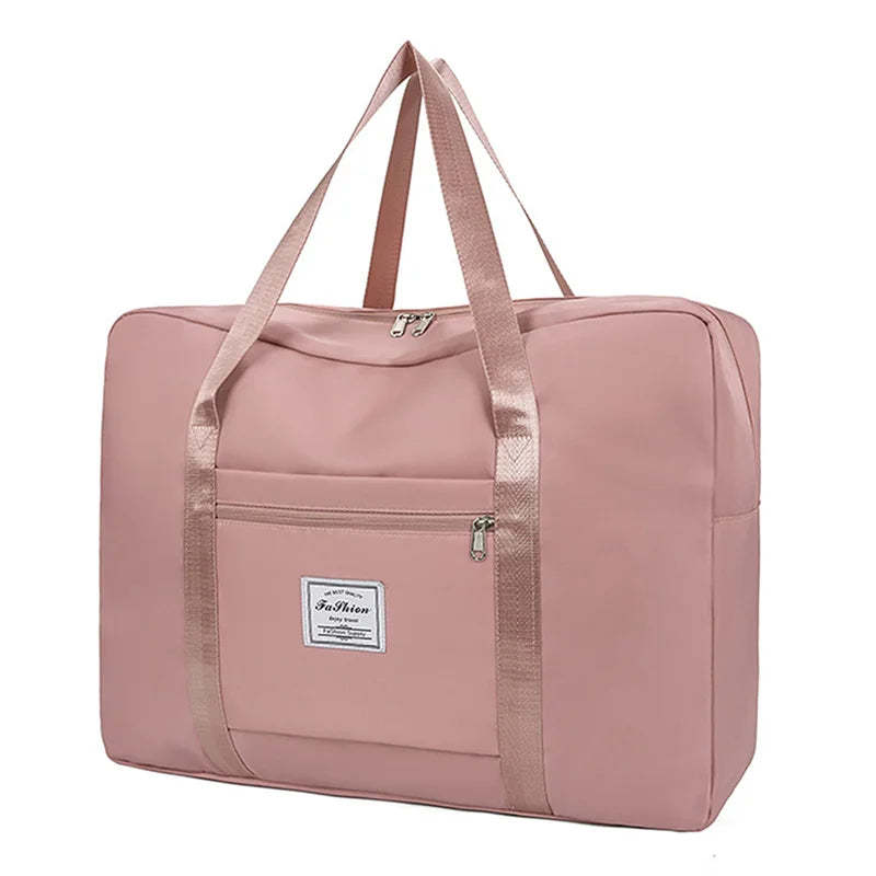 Large Capacity Folding Travel Bags Waterproof Luggage Tote Handbag | Travel Duffle Bag Gym Yoga Storage Shoulder Bag Luxegan