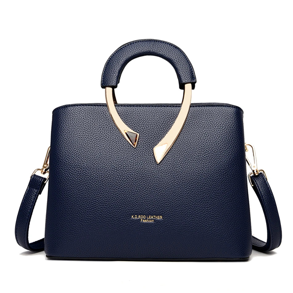 High-Quality Microfiber Leather Casual Tote | Sophisticated Luxury Designer Shoulder Bag | Elegant Multi-Compartment Crossbody | "Dignified" Soft Solid-Color Handbag for Versatile Daily Styling Luxegan