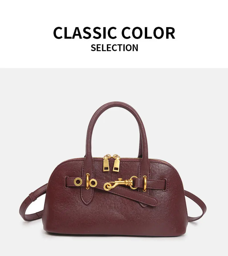 Luxury Designer Women's Bag | Genuine Leather Vintage Handbag & Cowhide Crossbody Luxegan