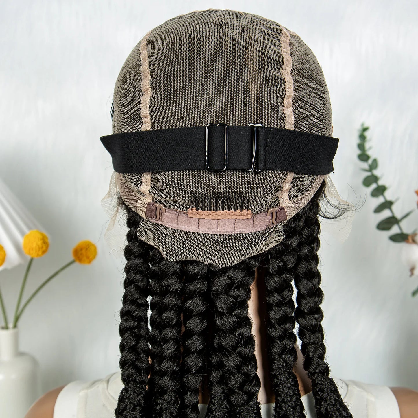 Box Braids Wig Crochet Hair Bohemian Braids Braiding Hair With Pre-plucked Synthetic Crochet Hair for Women