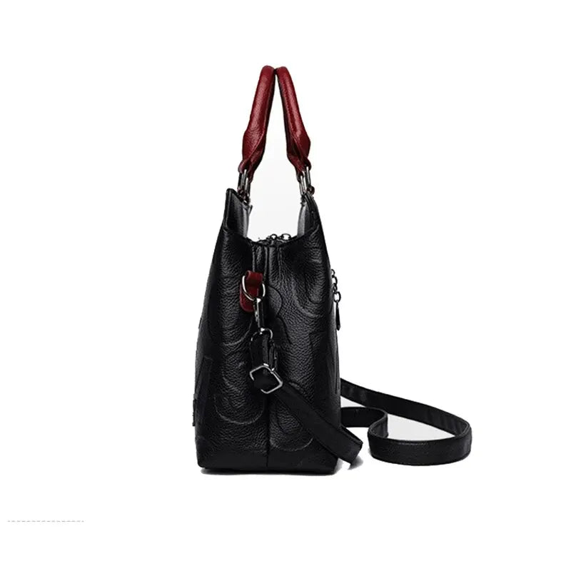 PU Leather Casual Shoulder Crossbody Bag | Ladies' Luxury Designer Large Capacity Travel Handbag Luxegan