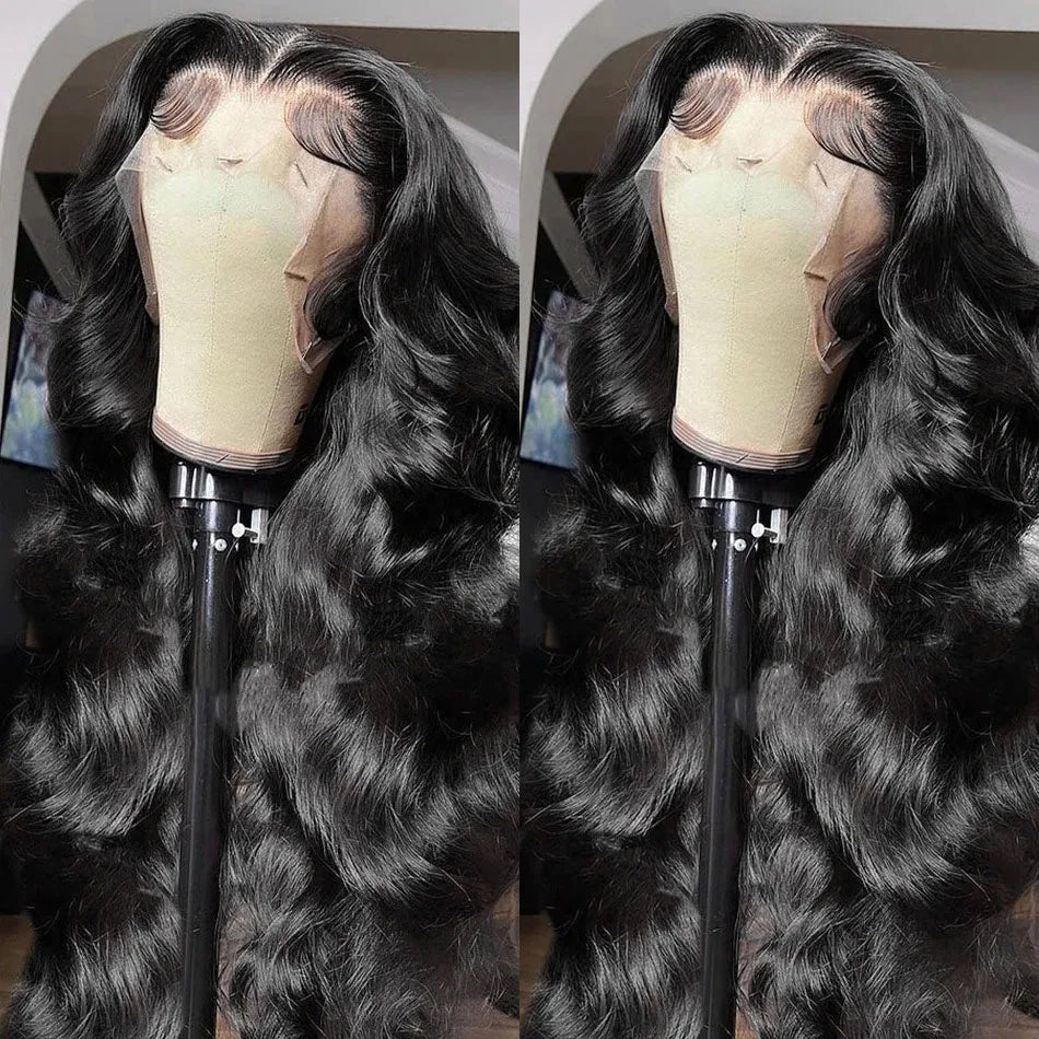 200% Density Body Wave Human Hair Lace Front Wig | 13x6 HD Transparent & 13x4 Loose Wave Frontal Wig (Pre-Plucked Remy) Luxegan