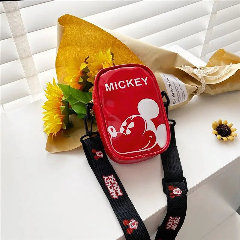 Disney Mickey Mouse Cartoon Straddle Bag | Cute Mini Fashion Boy's Coin Purse & Small Backpack for Girls & Baby Luxegan