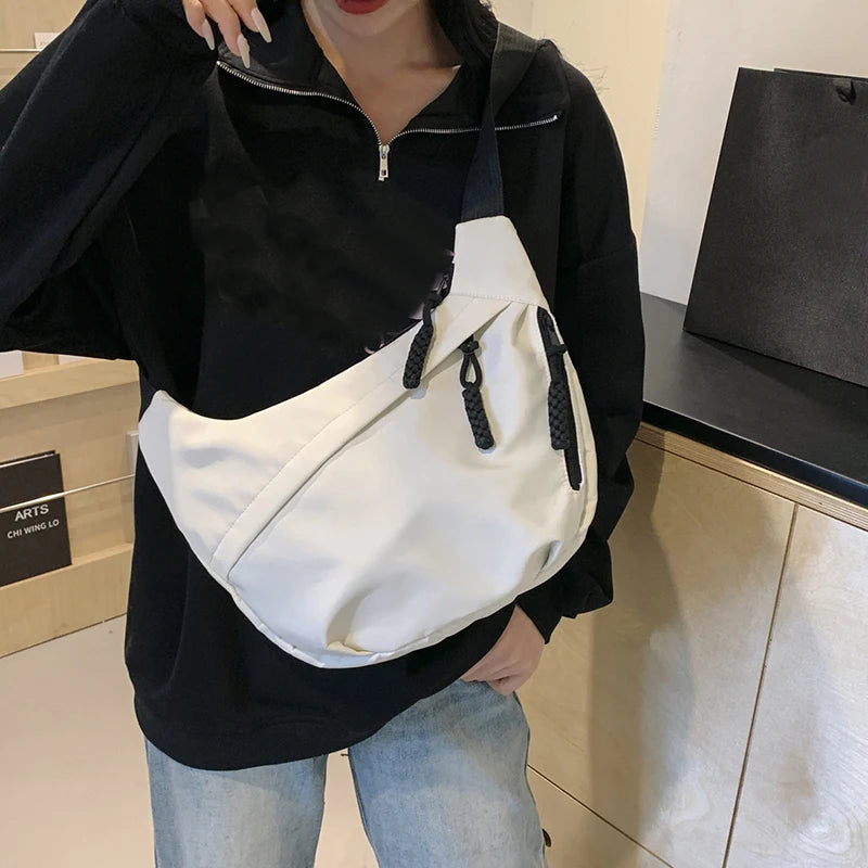 Fashion Mini Nylon Crossbody Tote | Lightweight Street Style Bag Luxegan