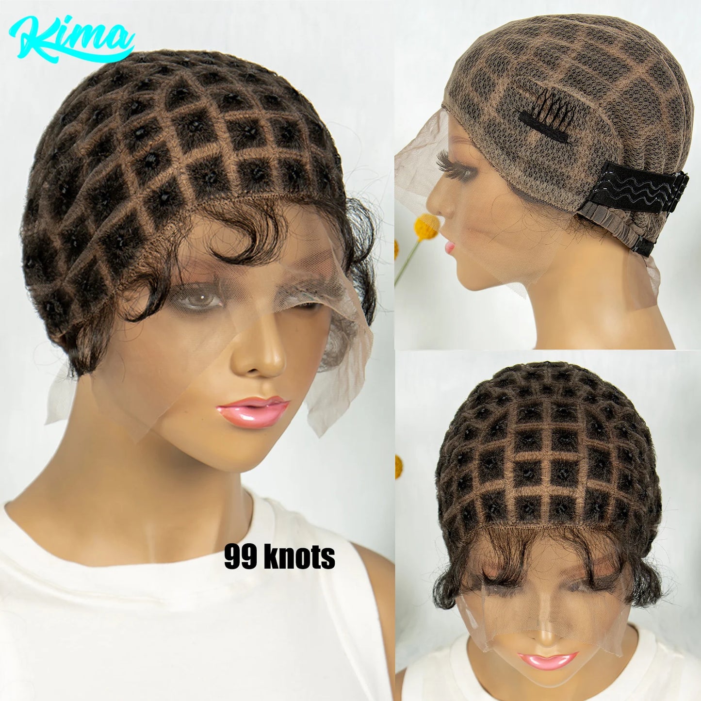 KIMA Braiding Wig Cap | Pre-Parting for Crochet Goddess Braids with Baby Hair Luxegan