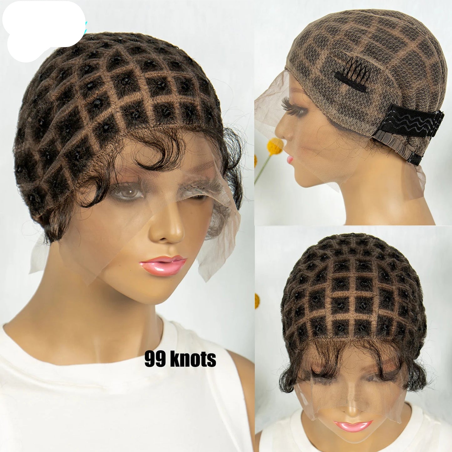 Kima Pre-Parting Double Lace Wig Cap for Boho Crochet Braids with Baby Hair Luxegan