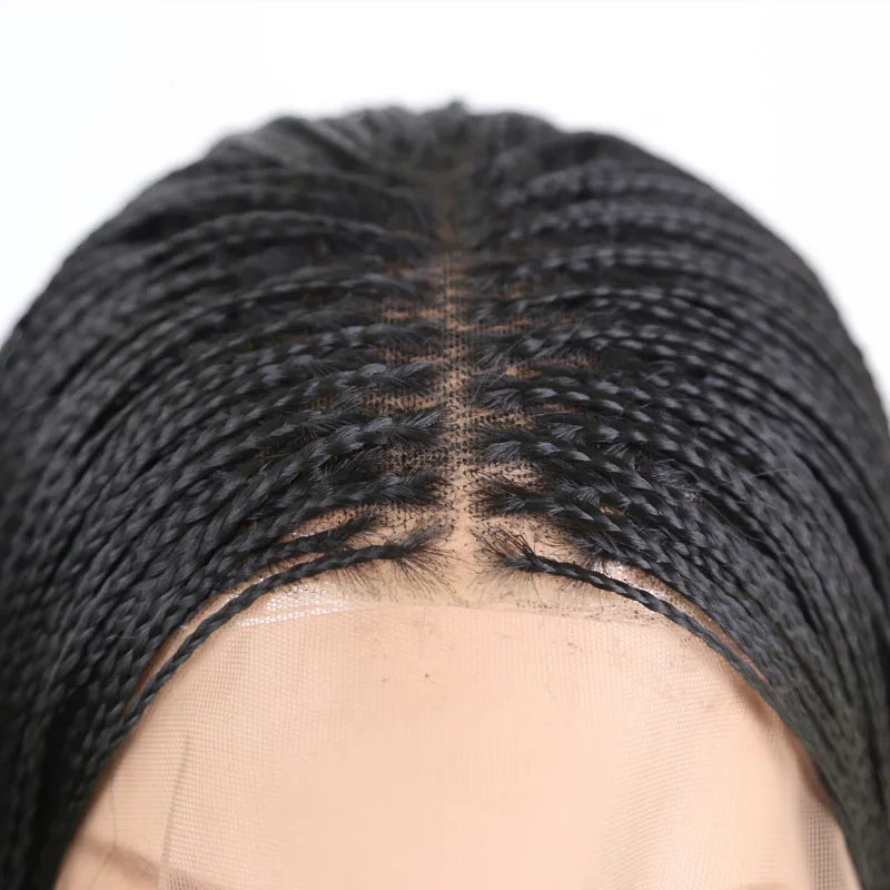 Braided Box Braids | Lace Front Wig | Swiss Lace Luxegan