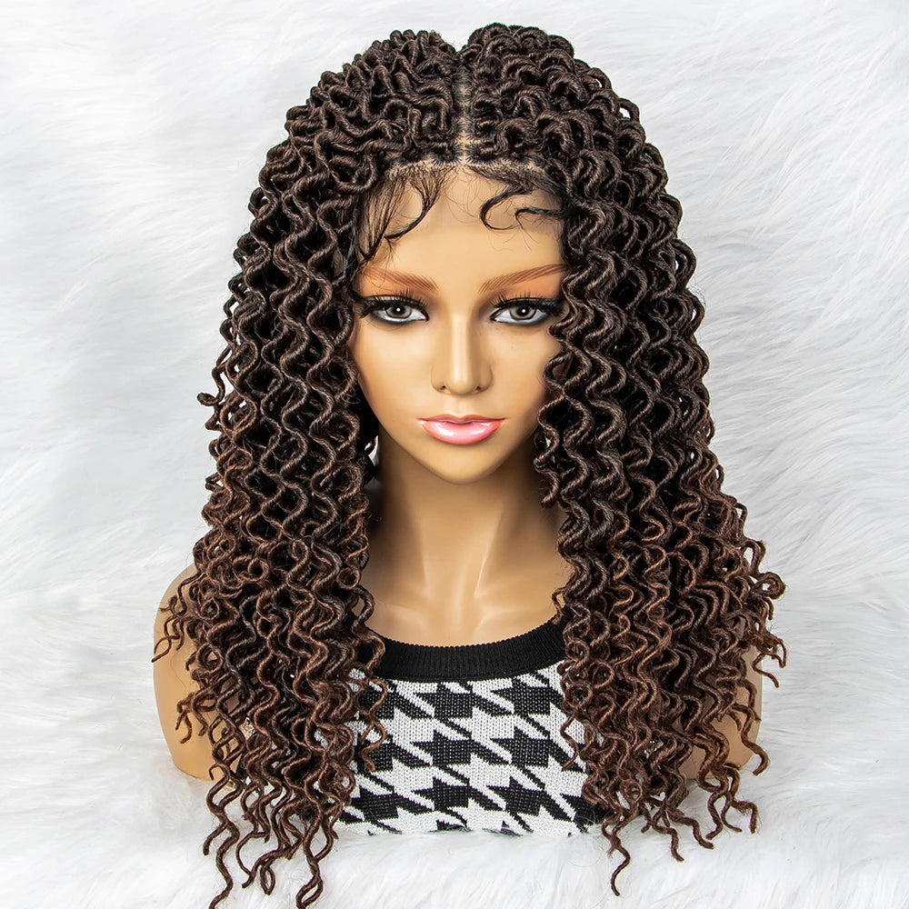 Water Wave Braided Wig | 9x6 Lace Front with Baby Hair Luxegan