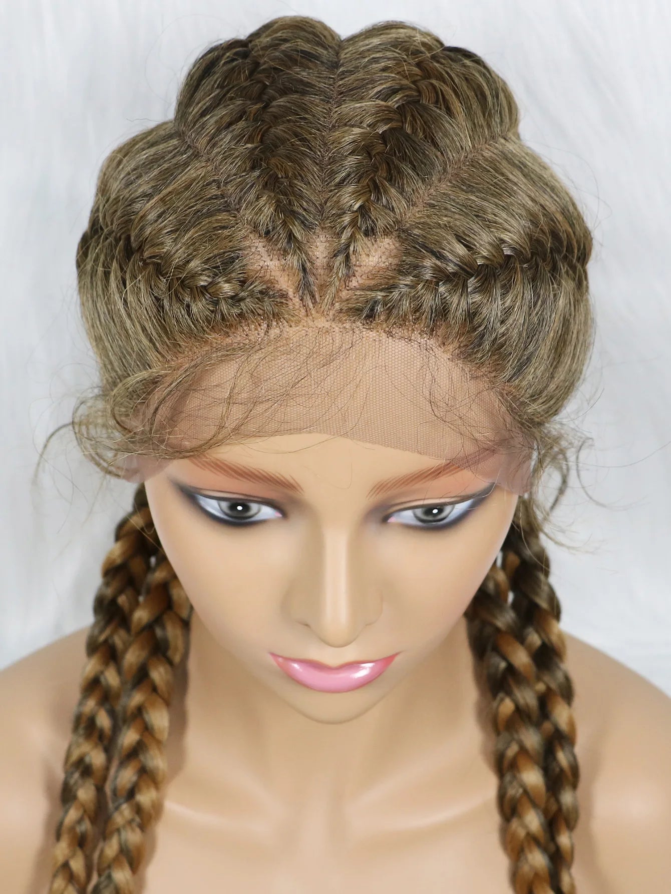 KIMA New Arrival 26" Braided Wig | Lace Front with Baby Hair Luxegan