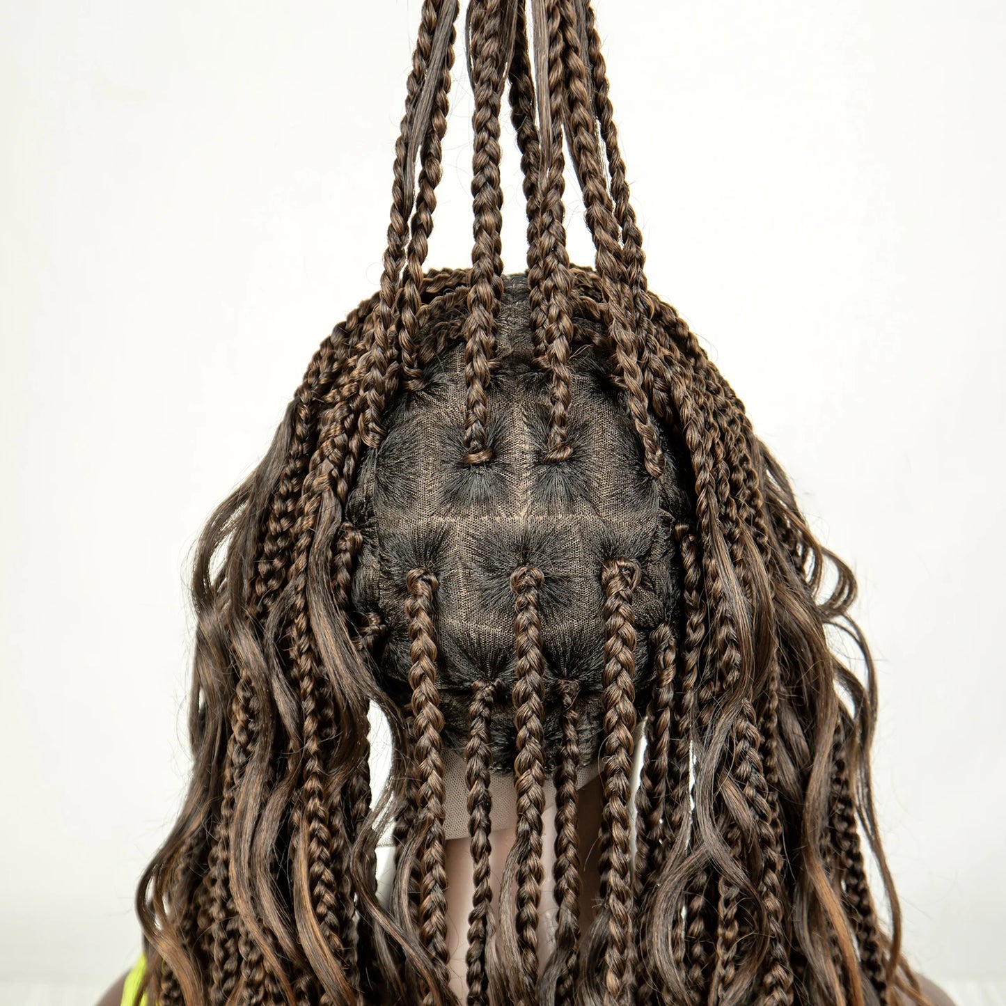 34" Ombre Curly Braids Wig | 1B/30 | Deep Wave | Full Lace | Baby Hair Luxegan