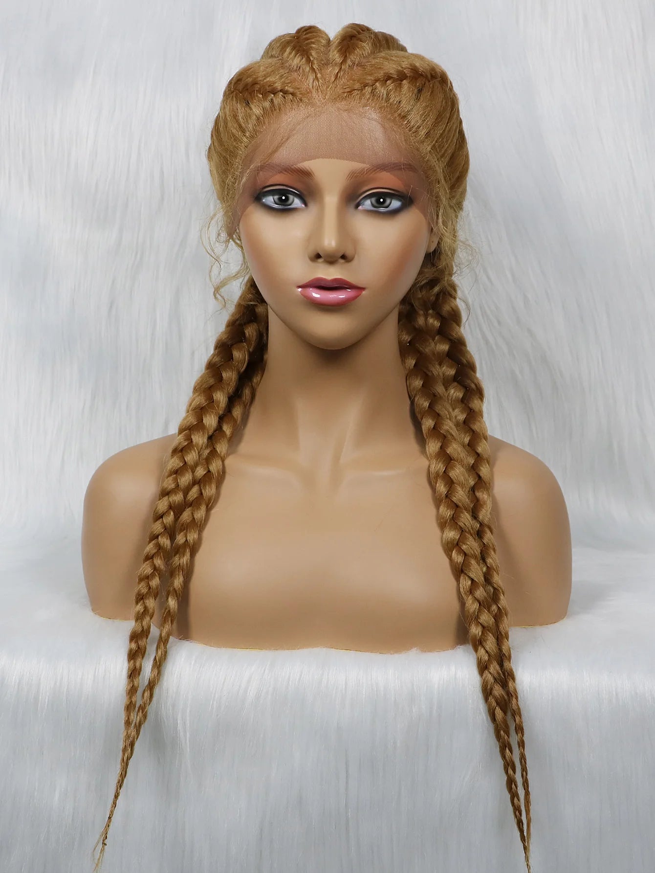 KIMA New Arrival 26" Braided Wig | Lace Front with Baby Hair Luxegan