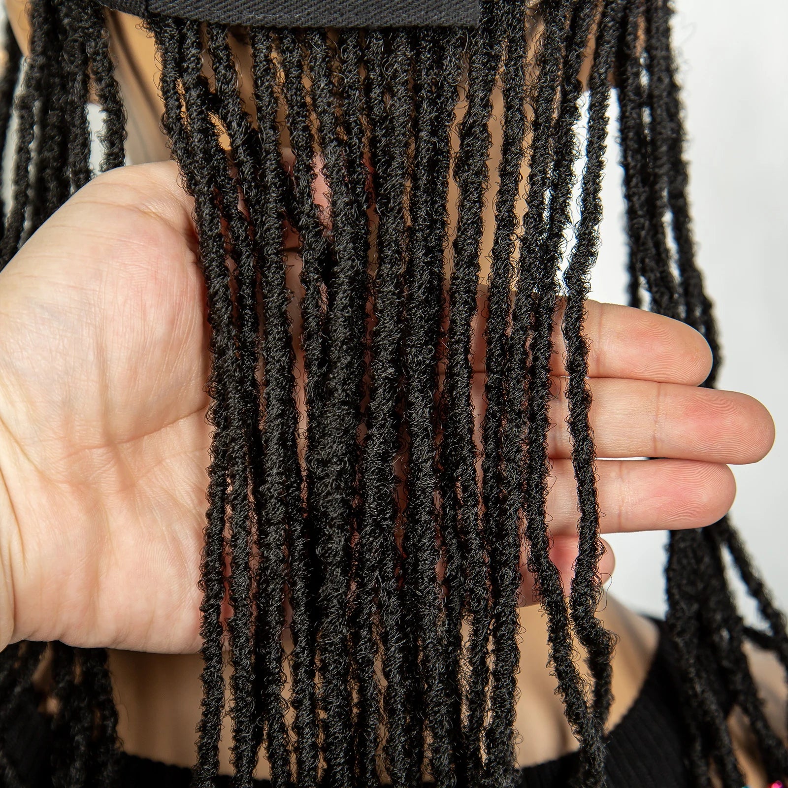 Braided Baseball Cap Wig | Adjustable Hat Wig | Afro Black Women & Girls Luxegan